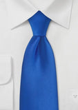 Cravata microfibra monocroma albastru regal--Cravate Online