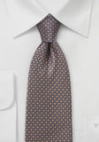 Cravata model albastru inchis maro mat--Cravate Online
