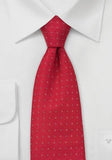 Cravata model floral cires culoare rosie--Cravate Online