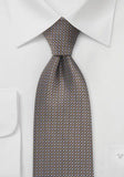 Cravata modele grile maro albastru--Cravate Online