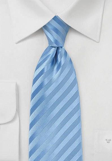 Cravata monocroma albastra in dungi reliefate--Cravate Online