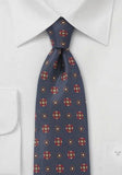 Cravata motiv floral matase 148X7.9 cm--Cravate Online