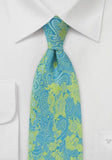 Cravata motive aqua verde signal--Cravate Online