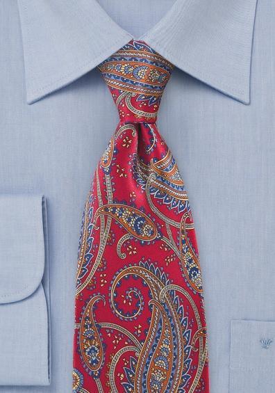 Cravata motive fantasy rosu cires--Cravate Online