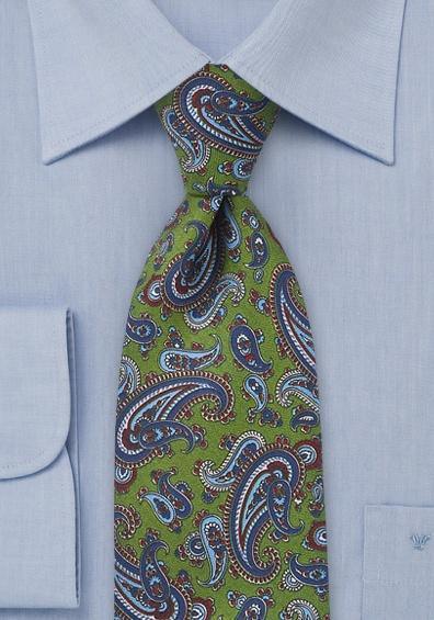 Cravata motive verde semnal clasic--Cravate Online
