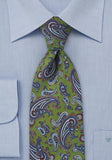 Cravata motive verde semnal clasic