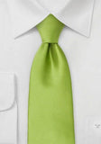 Cravată verde matase pentru barbati Moulins în verde deschis