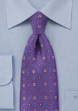 Cravata mov albastru din matase italiana--Cravate Online
