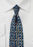 Cravata barbati moderna mozaic 148X8 cm