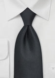 Cravata neagra fin texturata metalizata