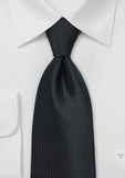 Cravata neagru inchis monocrom 160 cm
