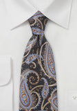 Cravata negru din matase italiana--Cravate Online