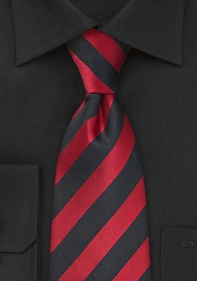 Cravata negru si rosu--Cravate Online