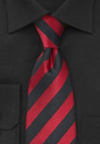 Cravata negru si rosu