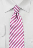 Cravata normala albastra cu dungi alb si albastru-Pink-Cravate Online
