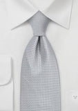 Cravata nunta-mire in argintiu elegant