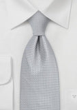 Cravata nunta-mire in argintiu elegant--Cravate Online