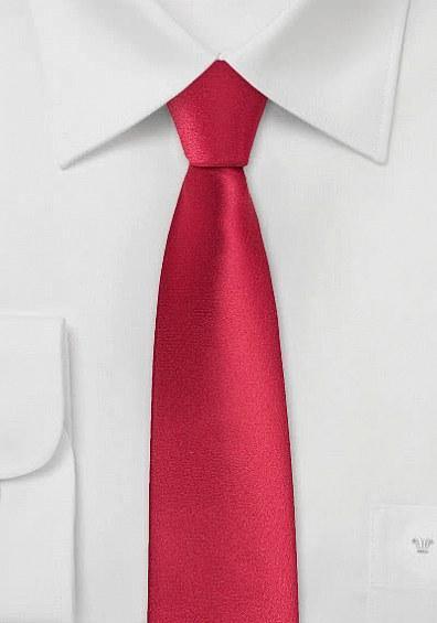 Cravată pentru bărbați roșu simplu--Cravate Online