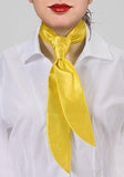 Cravată pentru femei de culoare galben auriu