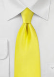 Cravata poli-fibra galbena lamai--Cravate Online