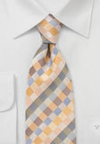 Cravata portocalie diamant--Cravate Online