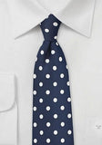 Cravata puncte polka mari 148X8.5cm--Cravate Online