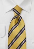 Cravată regimentală clasică în roșu închis 148X8.5 cm-Yellow-Cravate Online