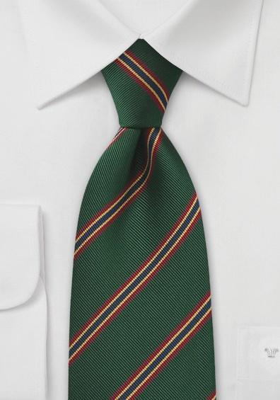 Cravata regimentala verde traditional--Cravate Online