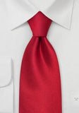 Cravata rosie bussines monocroma--Cravate Online