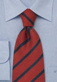 Cravata rosie cu dungi--Cravate Online