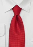 Cravata rosie fin texturata--Cravate Online