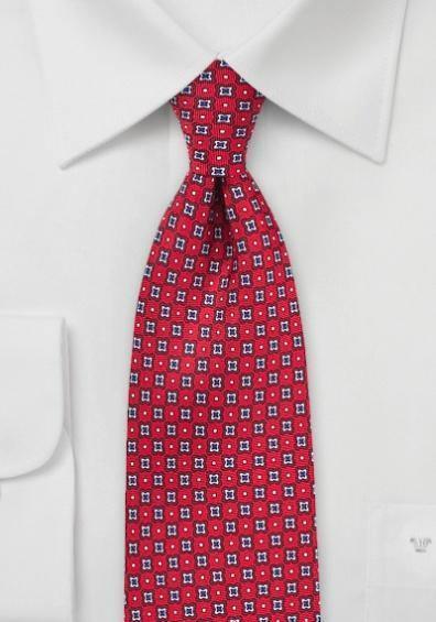 Cravata rosie motive--Cravate Online