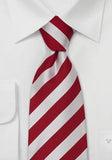 Cravata, rosii -dungi argintii Identitate
