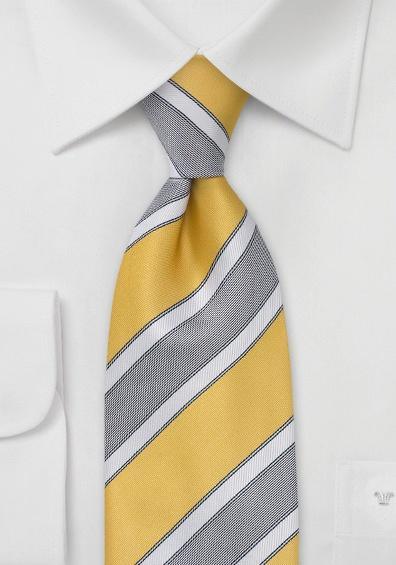 Cravata Senior rafinat in galben auriu--Cravate Online