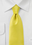 Cravata simpla lamai microfibra galben