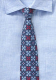 Cravata slim albastru de cer, 7 cm, bumbac--Cravate Online