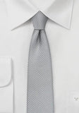 Cravata slim argintiu--Cravate Online
