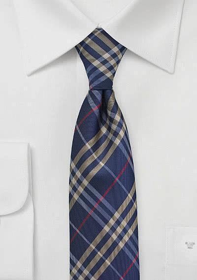 Cravata slim carouri barbat--Cravate Online