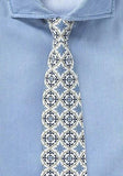 Cravata slim in Albastru deschis, 7 cm, bumbac