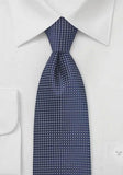 Cravată structura navy metal strălucitoare--Cravate Online