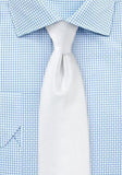 Cravată structurată alb perlat--Cravate Online