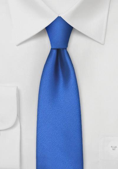 Cravată subțire albastru elegant--Cravate Online