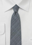 Cravata subtire cu lana antracit
