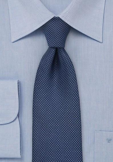 Cravata texturata albastru--Cravate Online