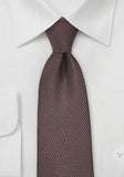 Cravata texturata rosie microfibra italiana-Brown-Cravate Online