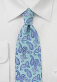 Cravata turcoaz motive--Cravate Online