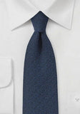 Cravata tweed stil bleu de culoare închisă 148X78cm