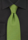 Cravata verde fin texturata--Cravate Online