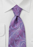 Cravata violet broderie