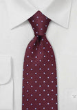 Cravata visinie cu buline albastru deschis--Cravate Online